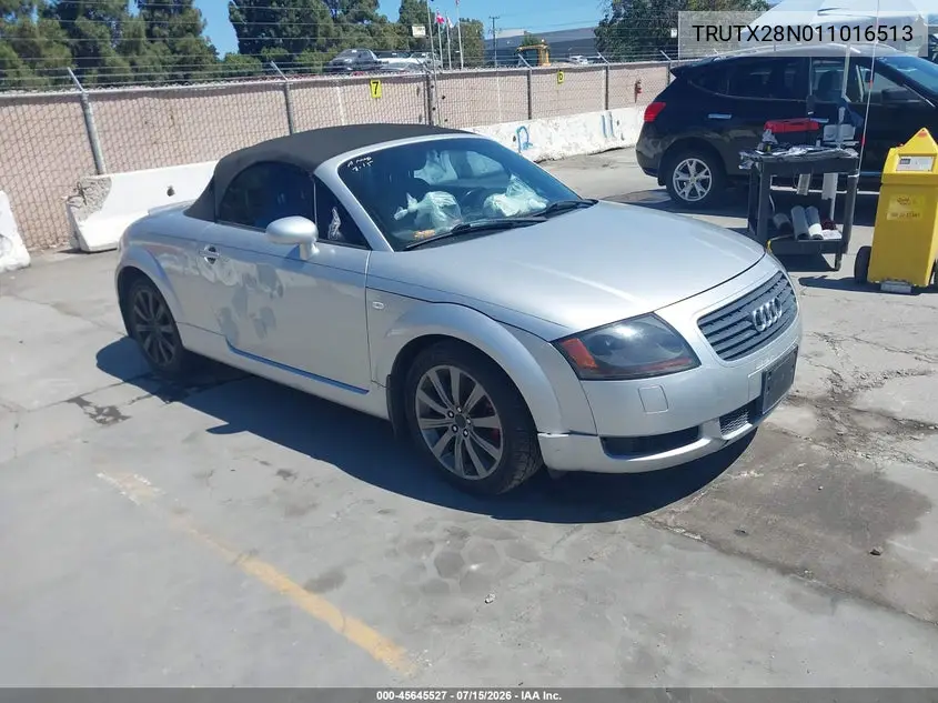 2001 Audi Tt VIN: TRUTX28N011016513 Lot: 45645527