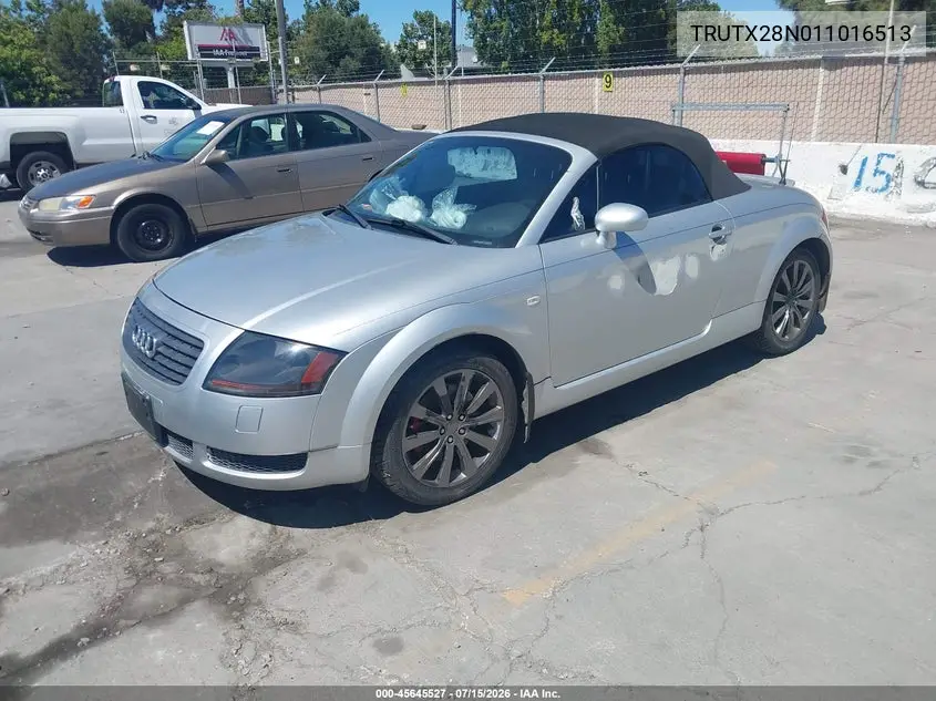 2001 Audi Tt VIN: TRUTX28N011016513 Lot: 45645527
