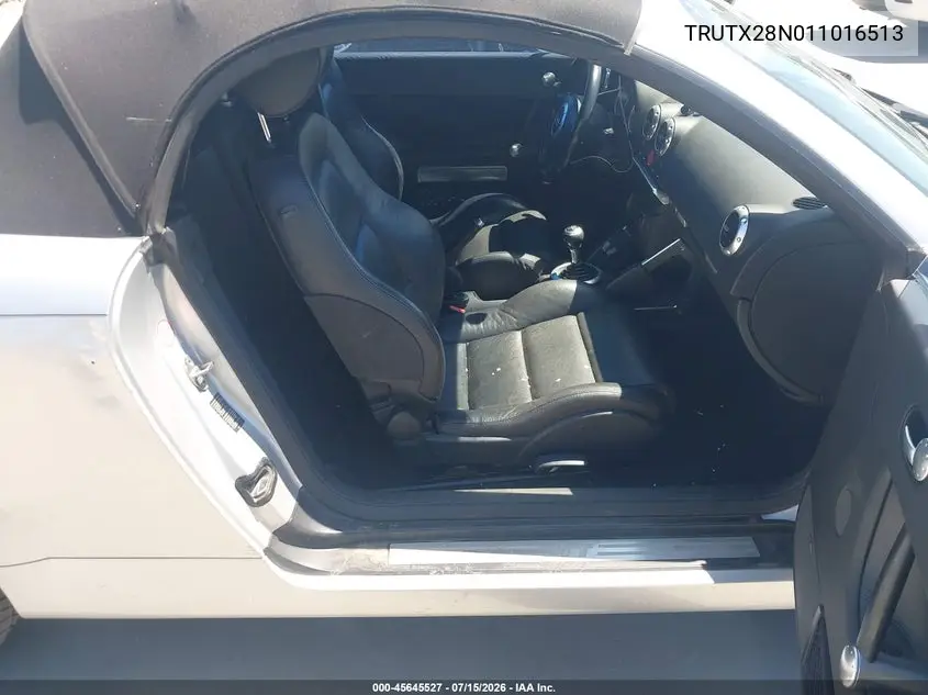 2001 Audi Tt VIN: TRUTX28N011016513 Lot: 45645527