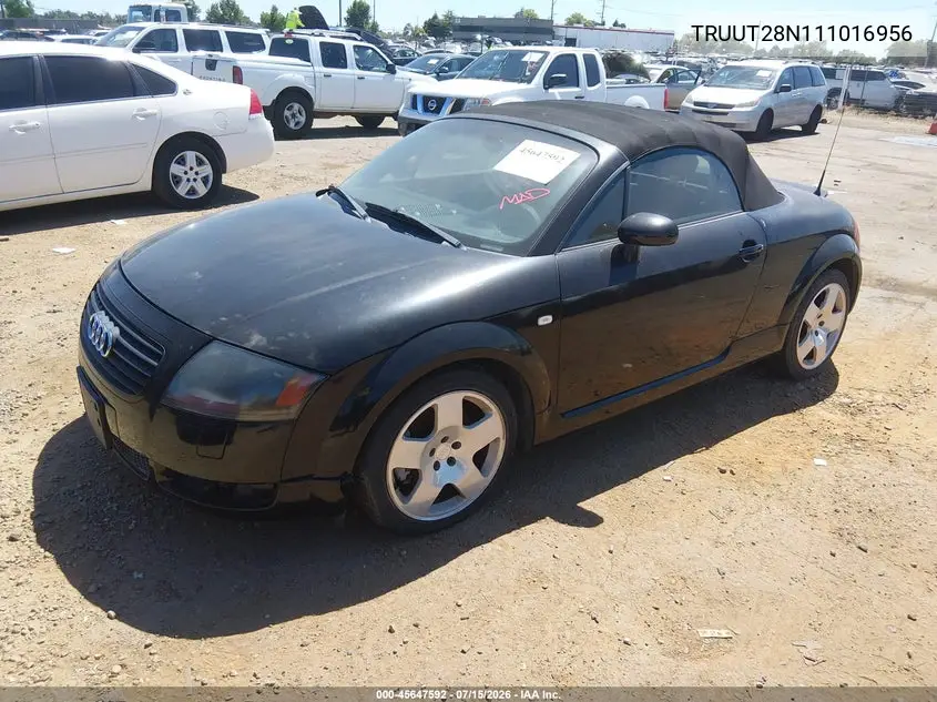 2001 Audi Tt VIN: TRUUT28N111016956 Lot: 45647592