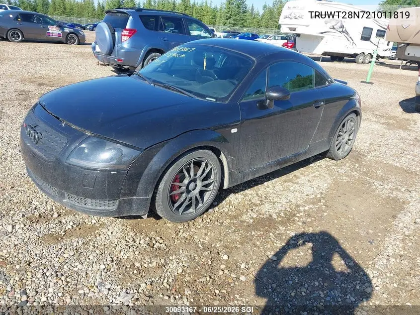 2002 Audi Tt Quaro VIN: TRUWT28N721011819 Lot: 30093167