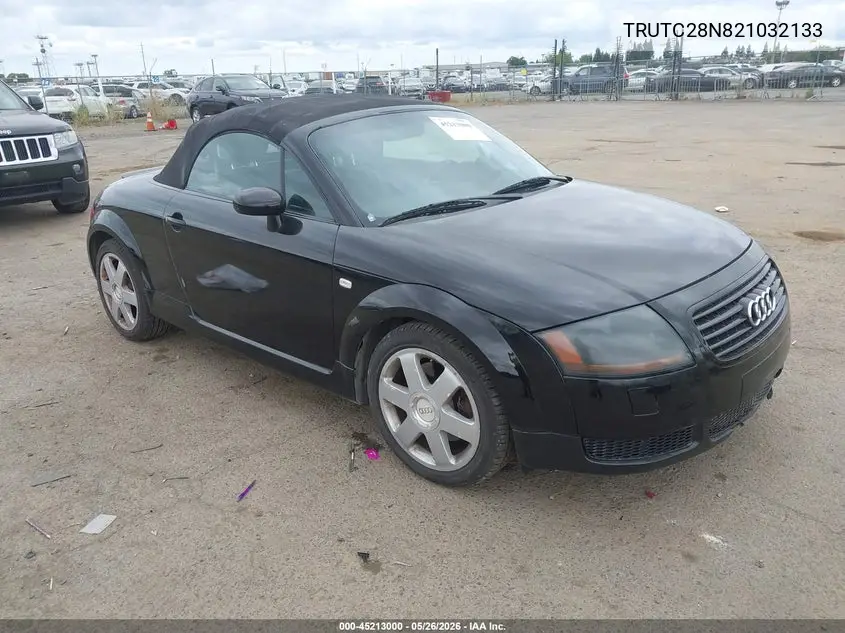 2002 Audi Tt 1.8L VIN: TRUTC28N821032133 Lot: 45213000