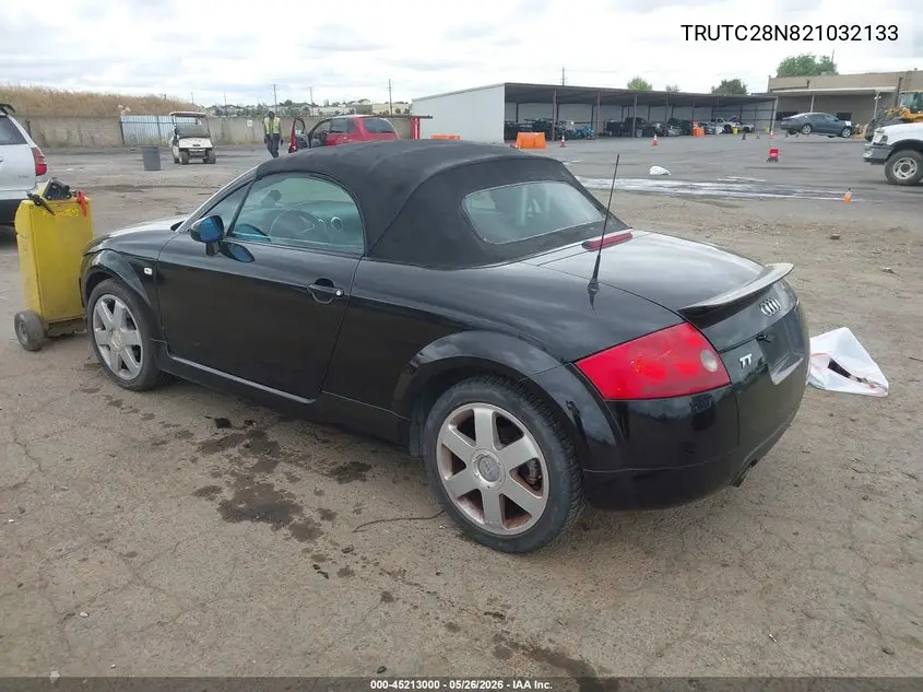 2002 Audi Tt 1.8L VIN: TRUTC28N821032133 Lot: 45213000