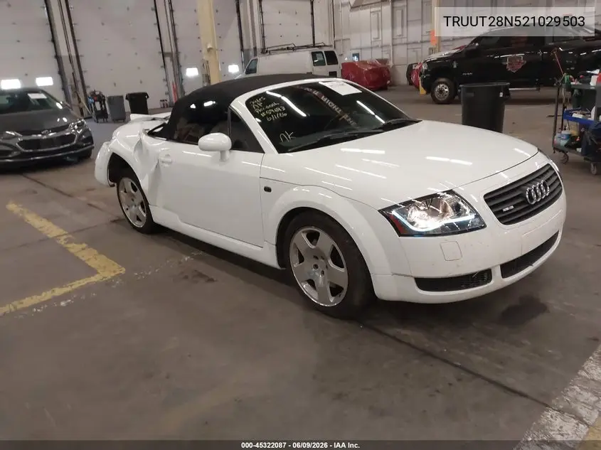2002 Audi Tt 1.8L VIN: TRUUT28N521029503 Lot: 45322087