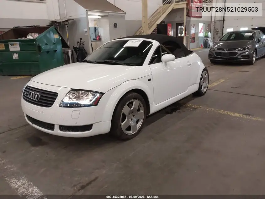 2002 Audi Tt 1.8L VIN: TRUUT28N521029503 Lot: 45322087