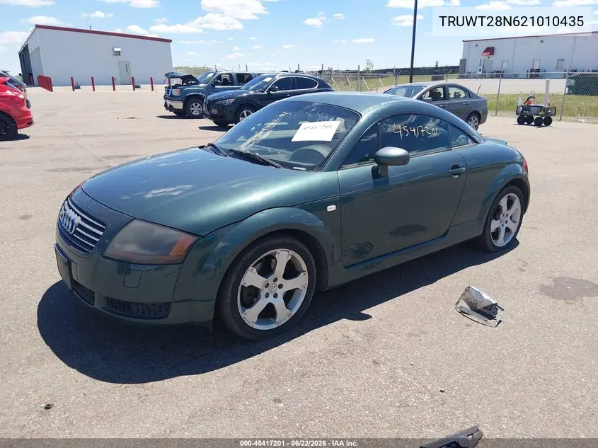 2002 Audi Tt 1.8L/Alms Commemorative Edition VIN: TRUWT28N621010435 Lot: 45417201