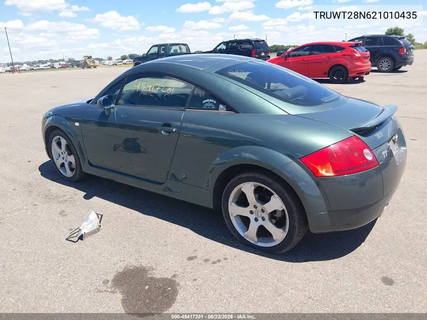 2002 Audi Tt 1.8L/Alms Commemorative Edition VIN: TRUWT28N621010435 Lot: 45417201