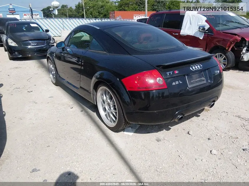 2002 Audi Tt 1.8L/Alms Commemorative Edition VIN: TRUWT28N921015354 Lot: 45502949