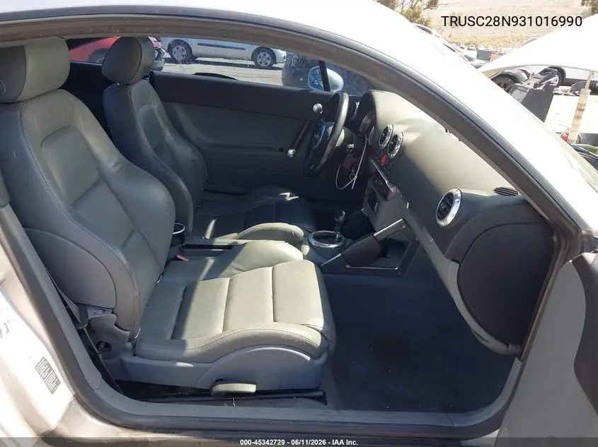 2003 Audi Tt 1.8L VIN: TRUSC28N931016990 Lot: 45342729