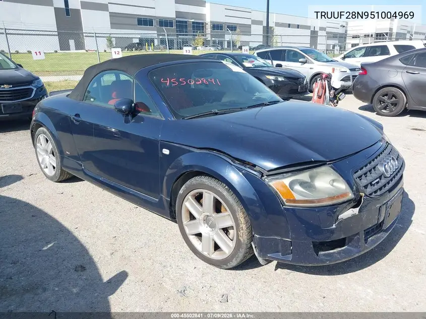 2005 Audi Tt 3.2L VIN: TRUUF28N951004969 Lot: 45502841