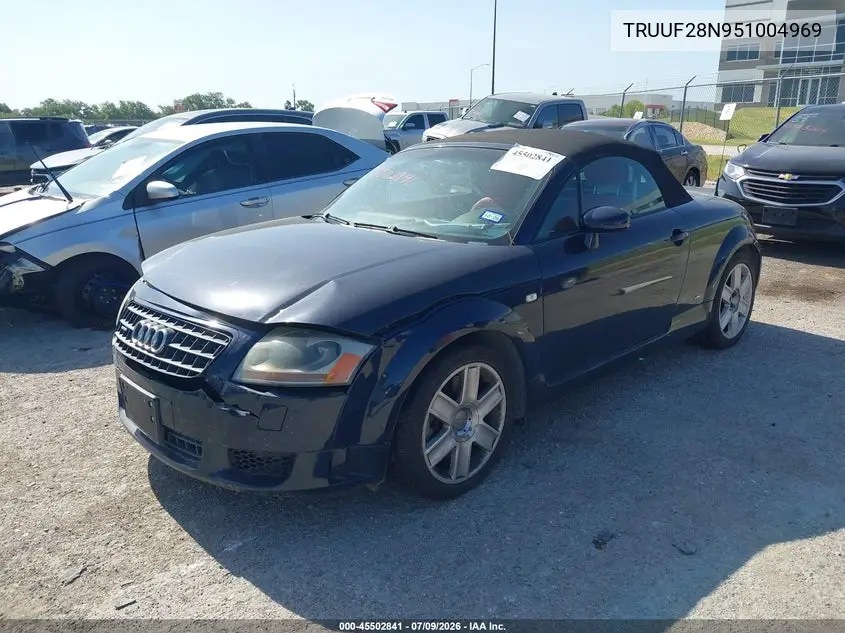 2005 Audi Tt 3.2L VIN: TRUUF28N951004969 Lot: 45502841