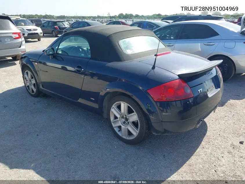 2005 Audi Tt 3.2L VIN: TRUUF28N951004969 Lot: 45502841