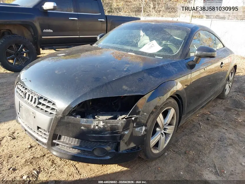 2008 Audi Tt 2.0T VIN: TRUAF38J581030995 Lot: 44526882