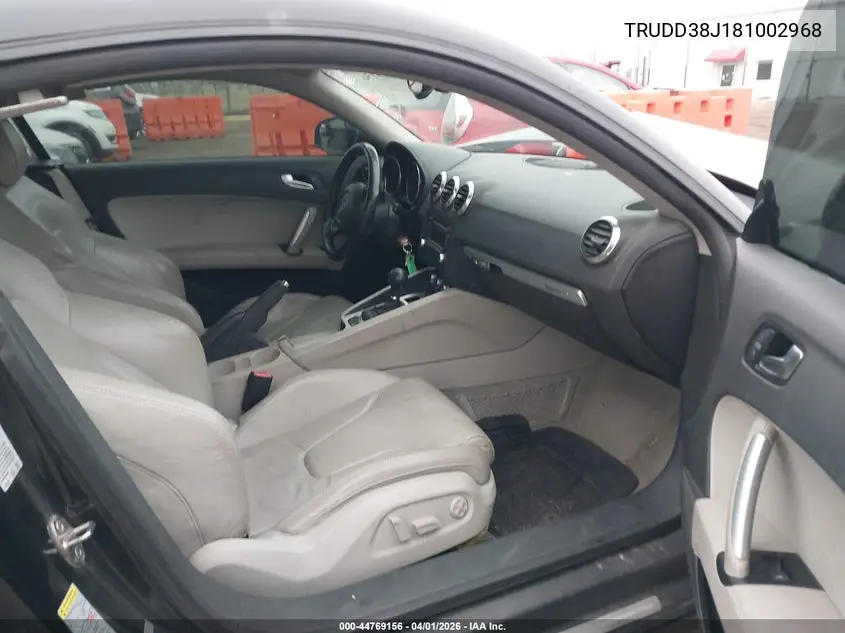 2008 Audi Tt 3.2 VIN: TRUDD38J181002968 Lot: 44769156