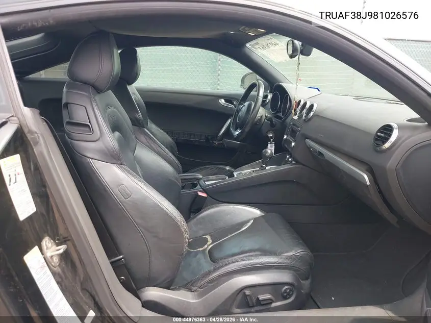 2008 Audi Tt 2.0T VIN: TRUAF38J981026576 Lot: 44976363
