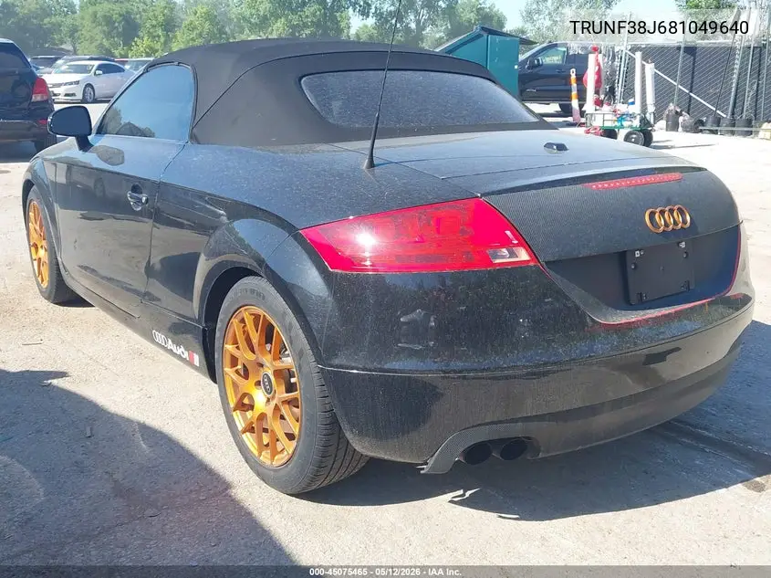2008 Audi Tt 2.0T VIN: TRUNF38J681049640 Lot: 45075465