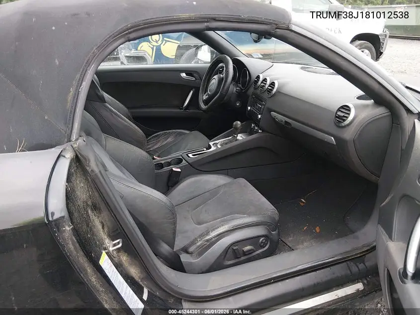 2008 Audi Tt 2.0T VIN: TRUMF38J181012538 Lot: 45244301