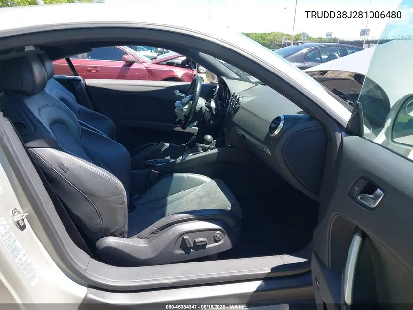 2008 Audi Tt 3.2 VIN: TRUDD38J281006480 Lot: 45384347