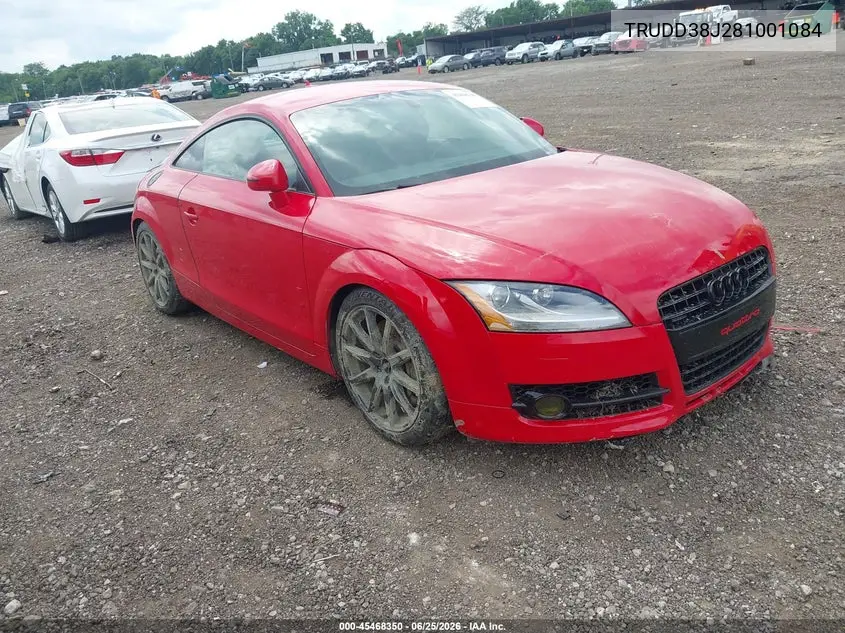2008 Audi Tt 3.2 VIN: TRUDD38J281001084 Lot: 45468350