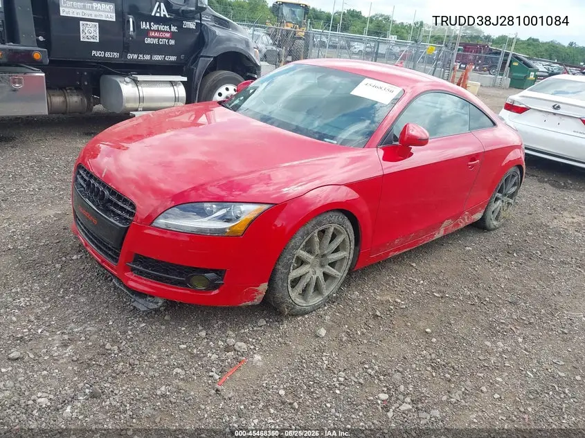 2008 Audi Tt 3.2 VIN: TRUDD38J281001084 Lot: 45468350