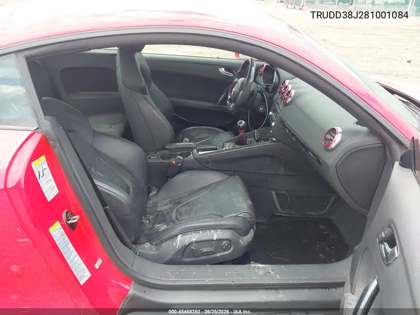 2008 Audi Tt 3.2 VIN: TRUDD38J281001084 Lot: 45468350