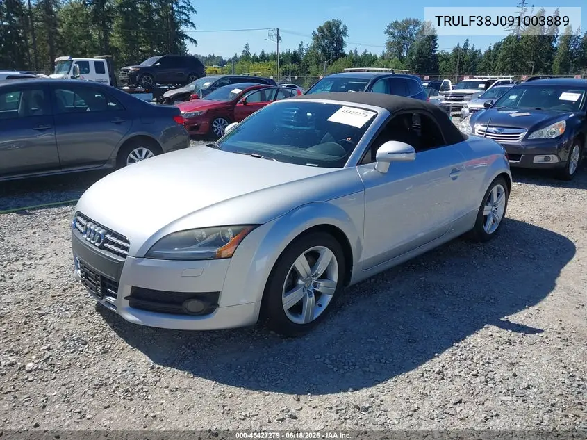 2009 Audi Tt 2.0T VIN: TRULF38J091003889 Lot: 45427279