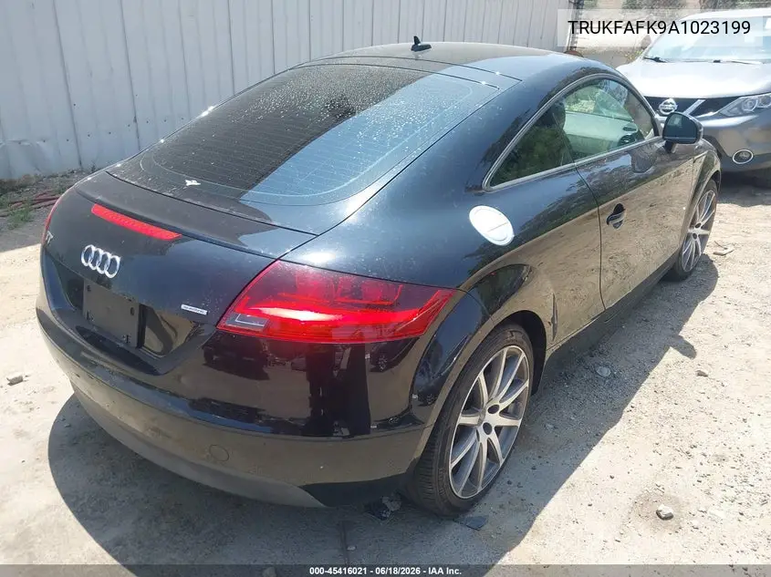 2010 Audi Tt 2.0T Premium VIN: TRUKFAFK9A1023199 Lot: 45416021