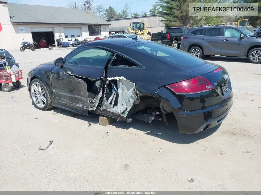 2014 Audi Tt 2.0T VIN: TRUBFAFK3E1000409 Lot: 45041222