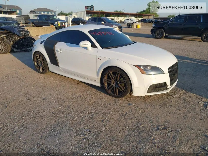 2014 Audi Tt Premium Plus VIN: TRUBFAFK4E1008003 Lot: 45095436