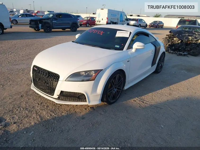 2014 Audi Tt Premium Plus VIN: TRUBFAFK4E1008003 Lot: 45095436