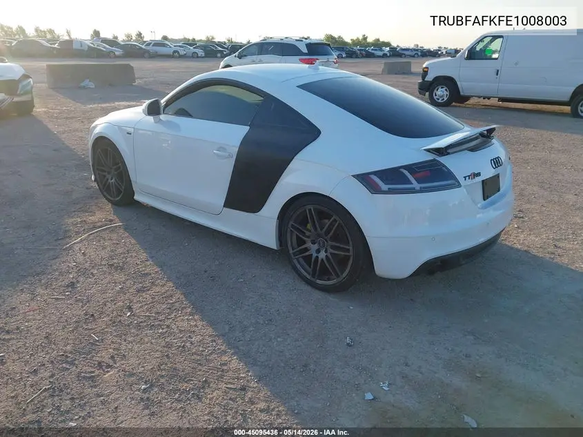 2014 Audi Tt Premium Plus VIN: TRUBFAFK4E1008003 Lot: 45095436