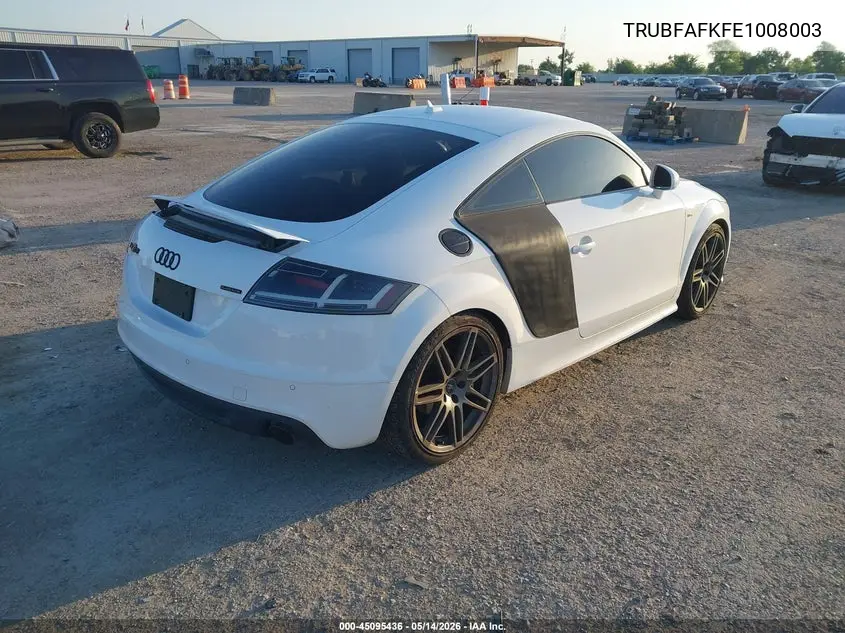 2014 Audi Tt Premium Plus VIN: TRUBFAFK4E1008003 Lot: 45095436