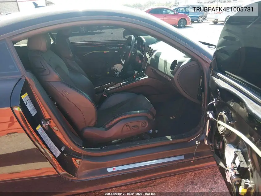 2014 Audi Tt 2.0T VIN: TRUBFAFK4E1005781 Lot: 45201012