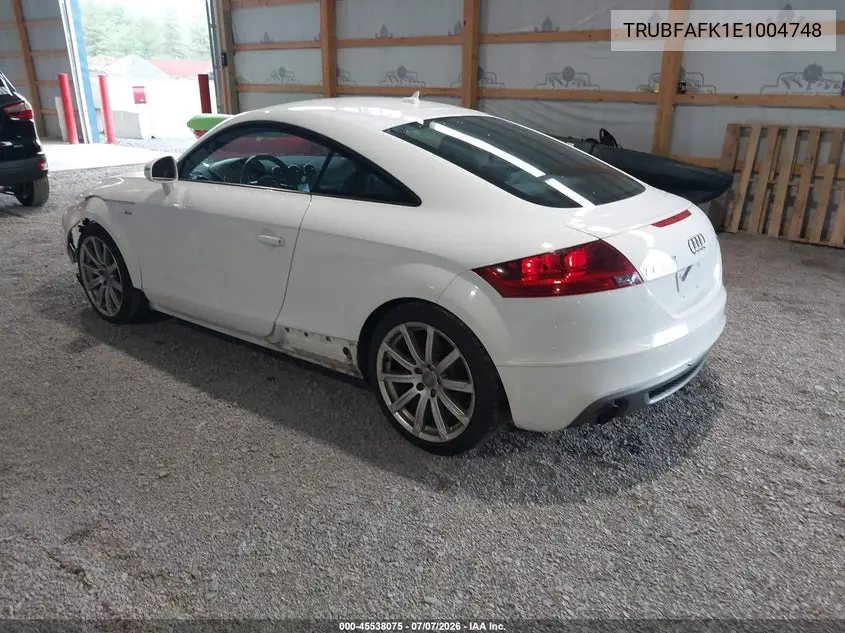 2014 Audi Tt 2.0T VIN: TRUBFAFK1E1004748 Lot: 45538075