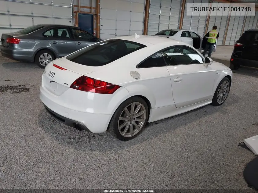 2014 Audi Tt 2.0T VIN: TRUBFAFK1E1004748 Lot: 45538075