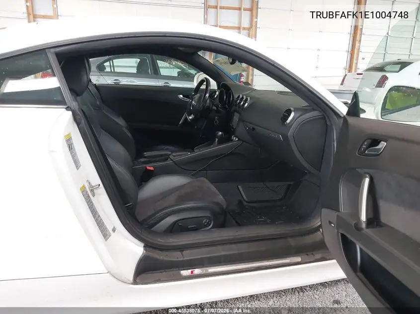 2014 Audi Tt 2.0T VIN: TRUBFAFK1E1004748 Lot: 45538075