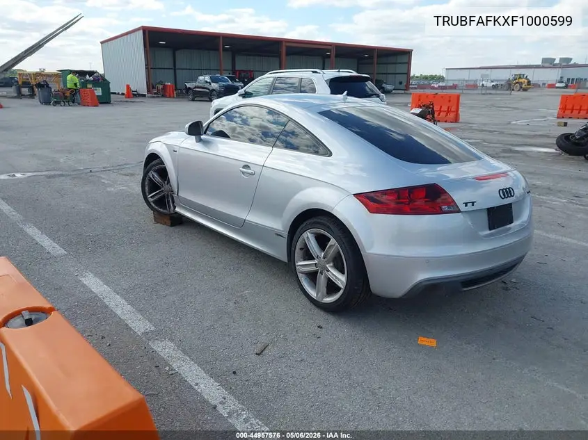 2015 Audi Tt 2.0T VIN: TRUBFAFKXF1000599 Lot: 44957576