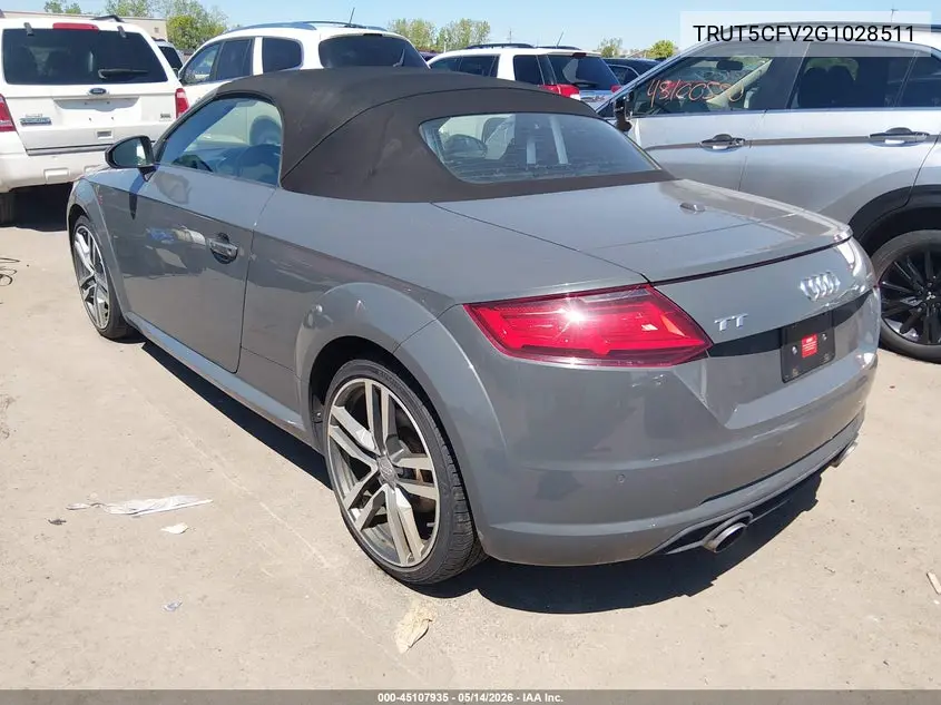2016 Audi Tt 2.0T VIN: TRUT5CFV2G1028511 Lot: 45107935