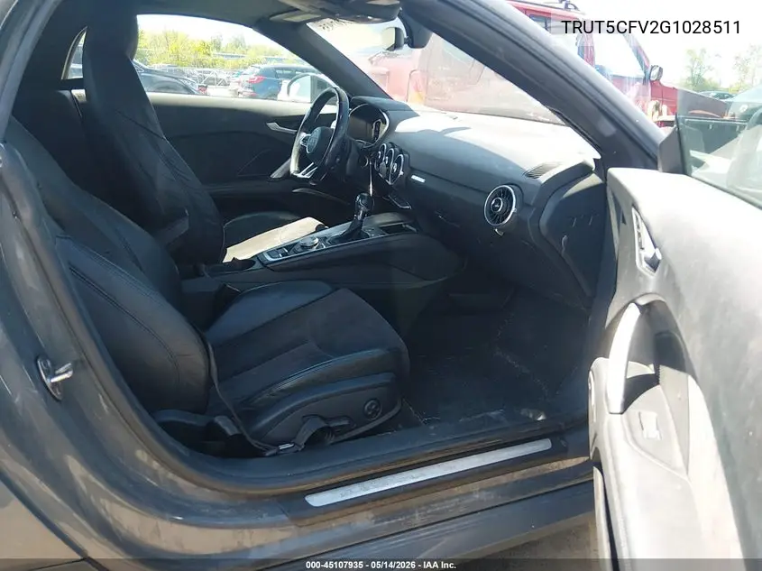 2016 Audi Tt 2.0T VIN: TRUT5CFV2G1028511 Lot: 45107935