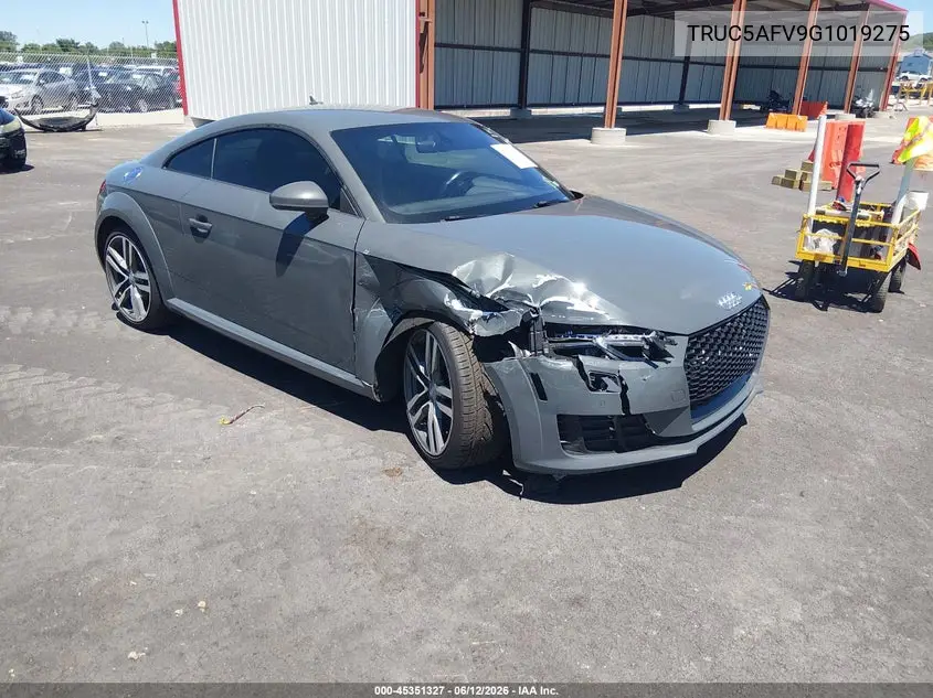 2016 Audi Tt 2.0T VIN: TRUC5AFV9G1019275 Lot: 45351327