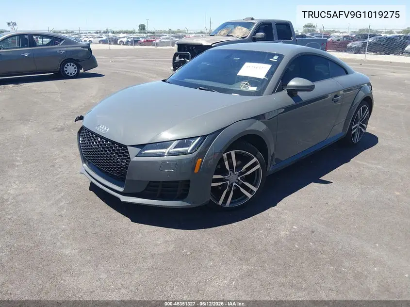 2016 Audi Tt 2.0T VIN: TRUC5AFV9G1019275 Lot: 45351327