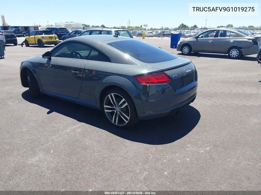 2016 Audi Tt 2.0T VIN: TRUC5AFV9G1019275 Lot: 45351327