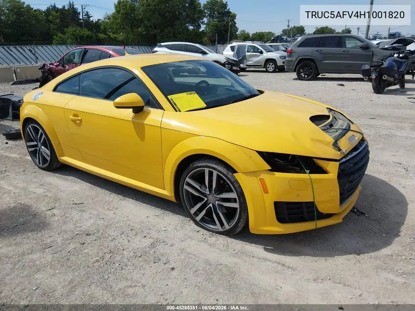 2017 Audi Tt 2.0T VIN: TRUC5AFV4H1001820 Lot: 45285351