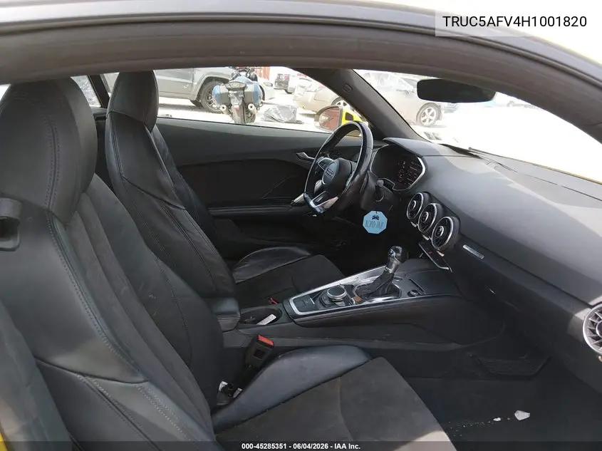 2017 Audi Tt 2.0T VIN: TRUC5AFV4H1001820 Lot: 45285351