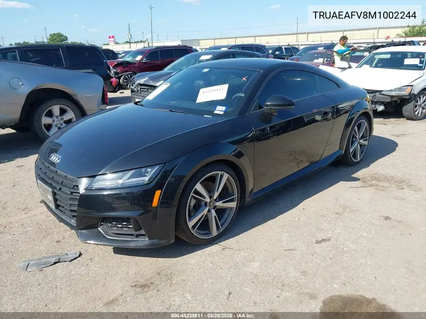 2021 Audi Tt 45 Tfsi Quattro S Tronic VIN: TRUAEAFV8M1002244 Lot: 45235611