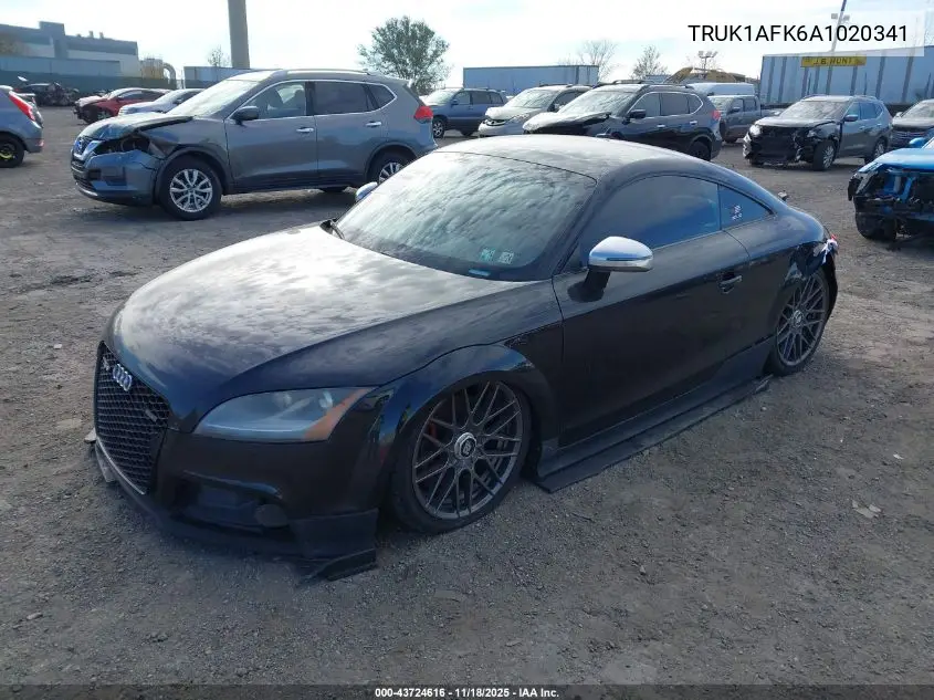 2010 Audi Tts 2.0T Premium VIN: TRUK1AFK6A1020341 Lot: 43724616