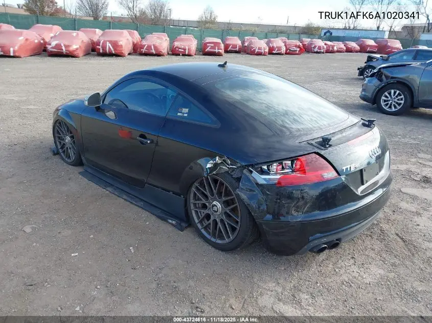2010 Audi Tts 2.0T Premium VIN: TRUK1AFK6A1020341 Lot: 43724616