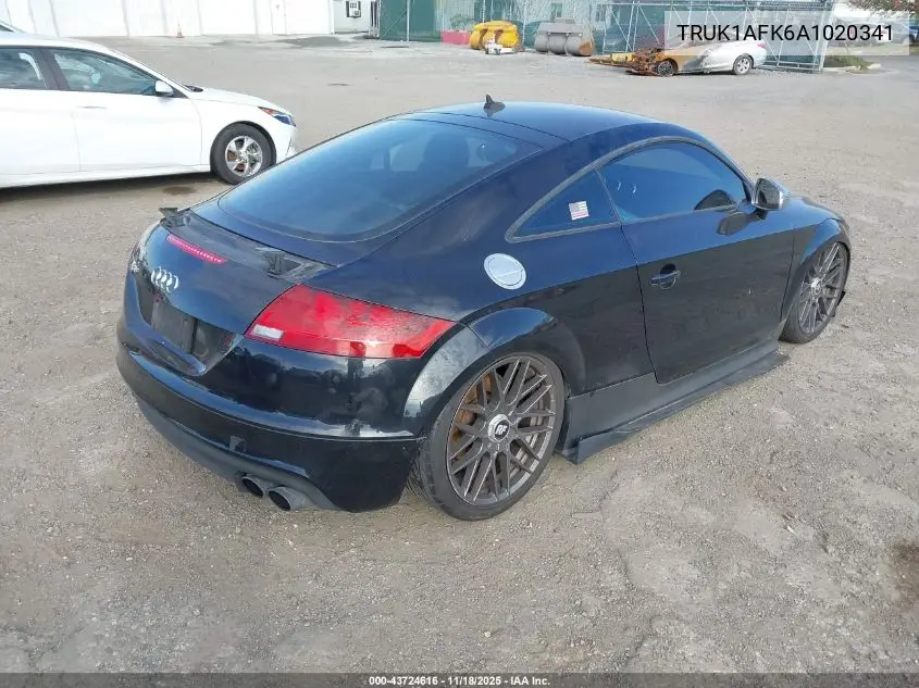 2010 Audi Tts 2.0T Premium VIN: TRUK1AFK6A1020341 Lot: 43724616