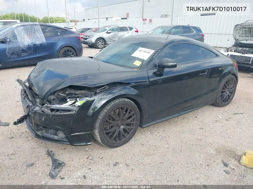 2013 Audi Tts 2.0T Premium Plus VIN: TRUK1AFK7D1010017 Lot: 44870648