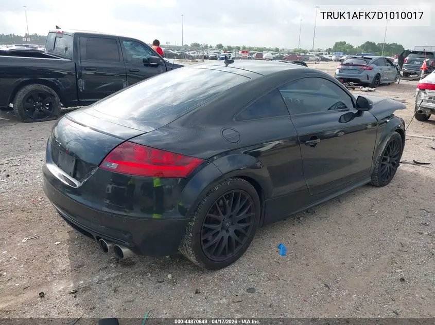 2013 Audi Tts 2.0T Premium Plus VIN: TRUK1AFK7D1010017 Lot: 44870648